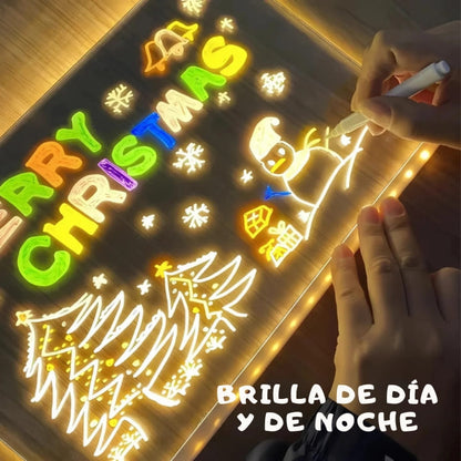 Tablero Mágico para Dibujar con Luz LED ✨