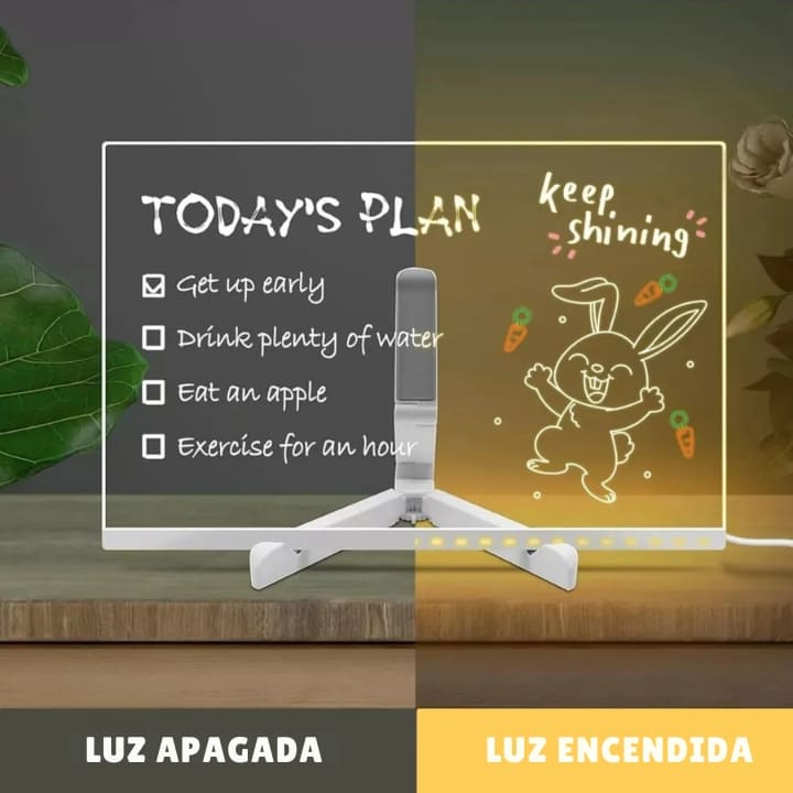 Tablero Mágico para Dibujar con Luz LED ✨