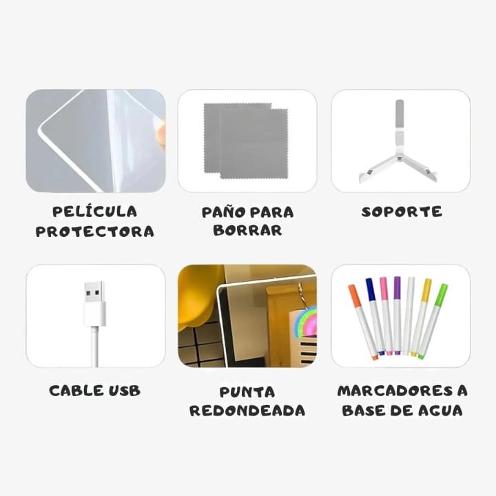 Tablero Mágico para Dibujar con Luz LED ✨