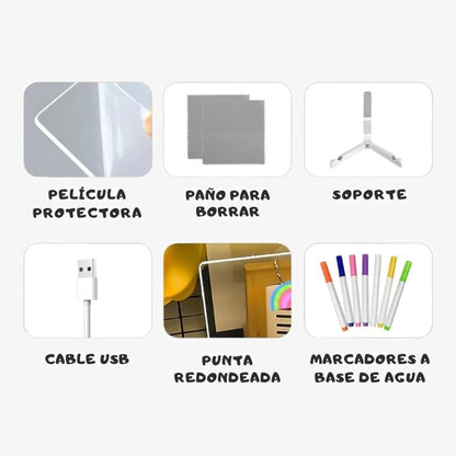 Tablero Mágico para Dibujar con Luz LED ✨