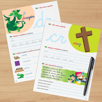 🌟 Set de 4 Libros Mágicos + Cuaderno Digital de Caligrafía Avanzada 🎁